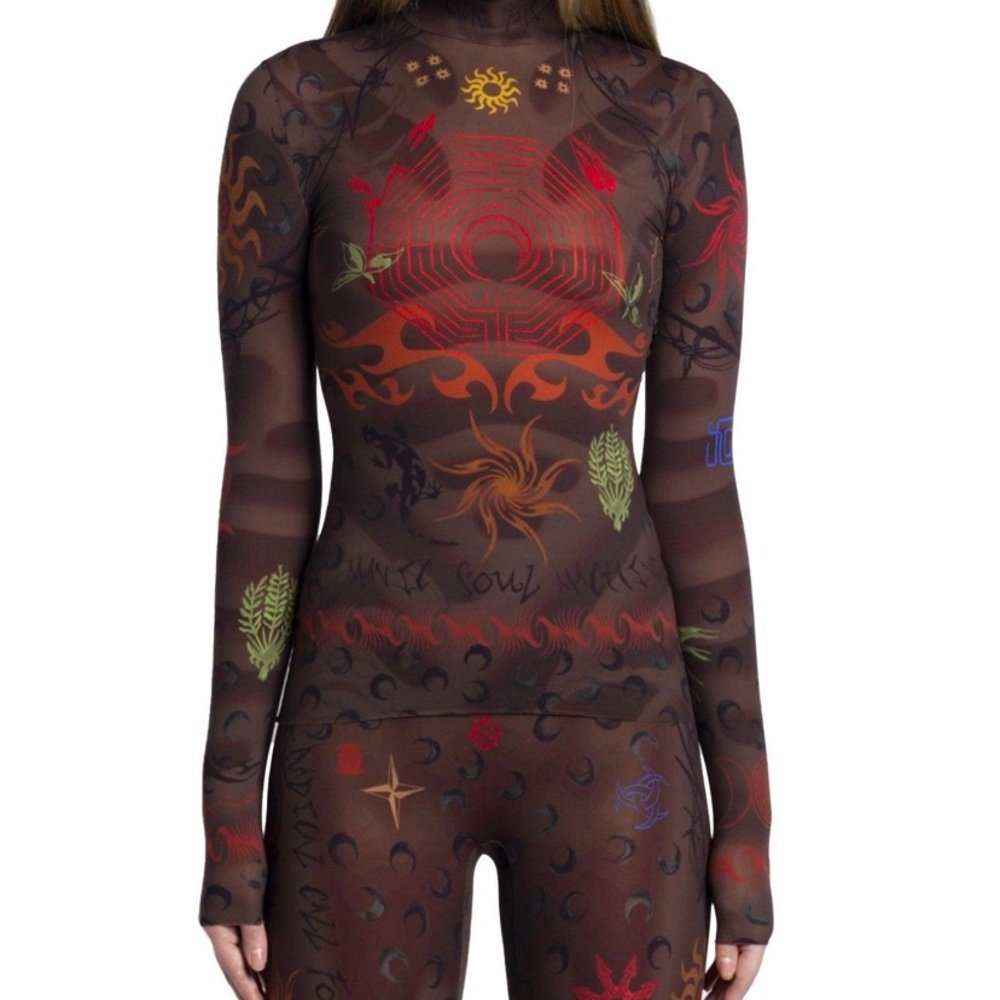 Marine Serre second skin complete set brown